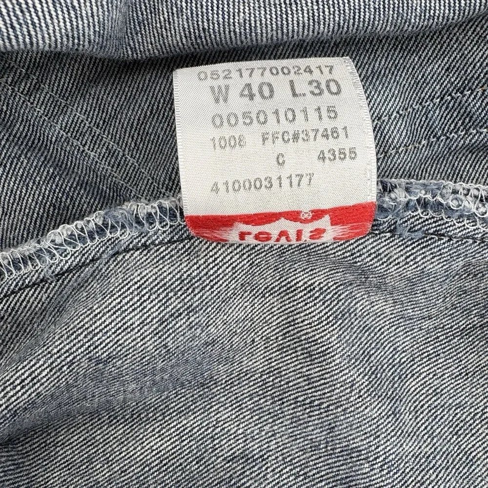 VTG Levi's 501 Button Fly Straight Men's Jeans 40x30 (Fits 38x29) Distressed YKK